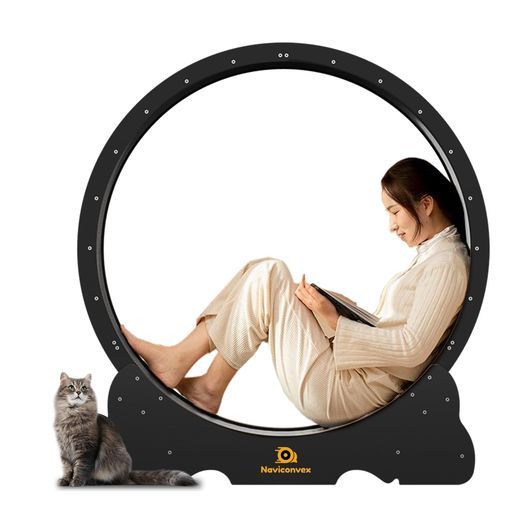 Naviconvexキャットホイール猫の車輪XL直径113センチメートル室内飼い猫の運動不足解消のために猫ホイール猫ルームランナー猫のエクササイズホイール大型の猫用おもちゃ猫回し車健康ケア…