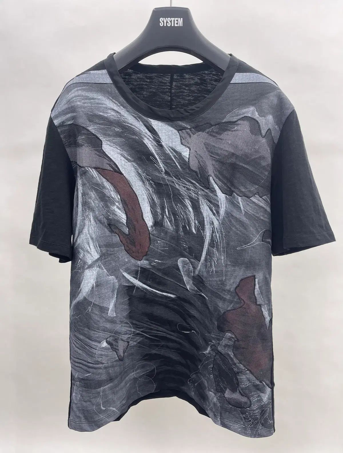 SYSTEM homme ワンポイント 半袖Tシャツ