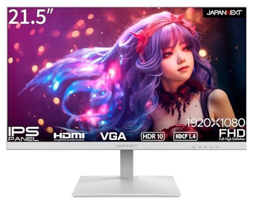 JAPANNEXT21.5インチモニターフルHD1920x1080解像度IPSディスプレイ(HDMI/スピーカー内蔵/VESA対応/ブルーライトカット)JN-IPS215FHDR-W 12,888円