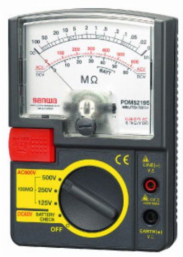 三和電気計器 sanwa アナログ3レンジ式絶縁抵抗計 PDM-5219S-Pso 85348cfc