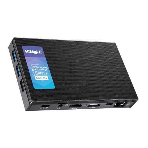 HiMeLEQuieter4CファンレスミニPC12thAlderLakeN100(最大3.4GHz4C/4T)Win11Pro搭載静音16GBLPDDR4x512GBMicroデスクトップPC