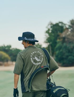 Pacific GOLF CLUB コラボウエア ユニセックス モックネックシャツ/ゴルフ/ブリヂストン Pacific GOLF CLUB コラボウエア ユニセックス モックネックシャツ/ゴルフ/ブリヂストン