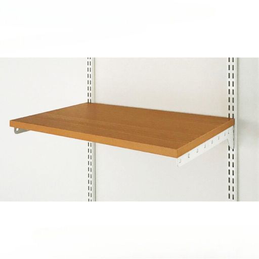 藤山(FUJIYAMA)Fitrack(フィットラック)収納セレクトパーツTSセット(木棚セット)ホワイト幅90cmx奥行40cmおしゃれシンプルスリットクローゼット玄関押入れ空間壁面可動棚支柱整理部品