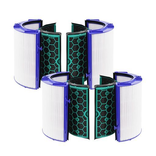 空気清浄機能付ファン交換用TP04DP04HP04用フィルター360°グラスHEPAフィルター&活性炭フィルター高弾性TPU材料965432-012セット