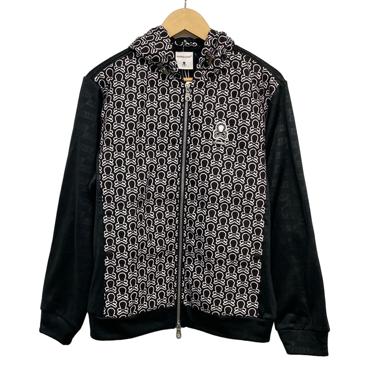 MARK&LONA(マークアンドロナ) ブルゾン サイズ46 XL メンズ美品 黒×白 ジップアップ/冬物/新品タグ付き 28,981円