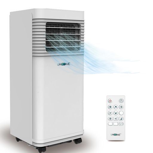 Uhomeスポットクーラー家庭用移動式エアコン【工事不要】冷房7畳除湿2.35KW業務用冷風置き型クーラー2段階風速窓用睡眠モード省エネ冷却除湿送風3in1便携小型商用家庭用排熱ダクトリモコ…