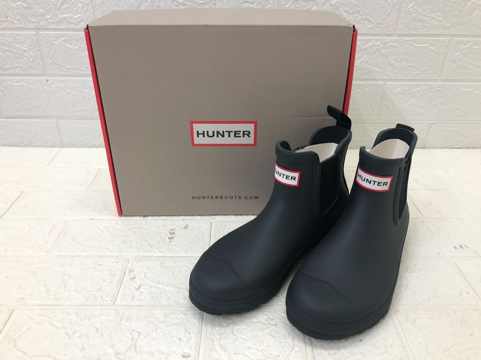 Hunter ハンター オリジナル レインブーツ チェルシー【BLACK ICE 24.0 cm】