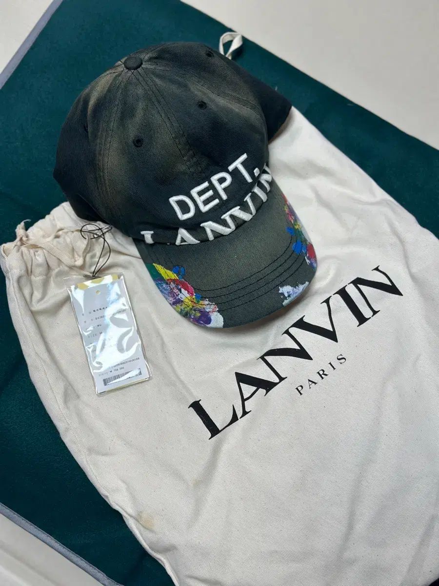 LANVIN ランバン DEPT ベースボールキャップ + ダストバッグ