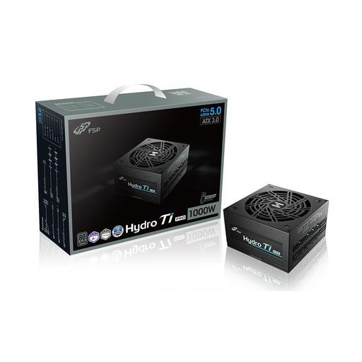 エフエスピー(FSP)FSP80PLUSTITANIUM認証取得ATX3.0規格PCIe5.0対応フルモジュラー方式「HydroTiPRO」シリーズ1000W電源ユニット[HYDROTIPRO1000W]