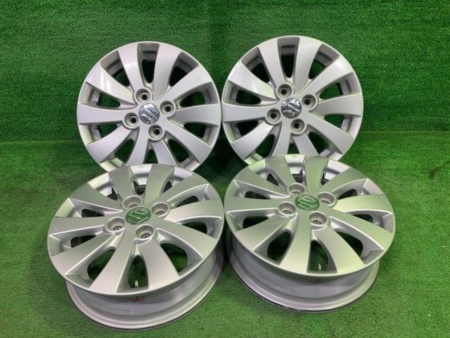 スズキ SUZUKI 純正 スペーシア MK42S ホイール アルミ シルバー 14インチ 4.5J 4穴 4本 100 +45
