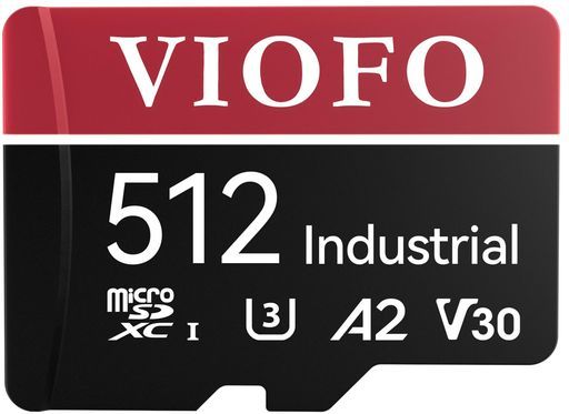 VIOFO512GB産業等級のmicroSDカード、U3A2V30の高速記憶カードアダプター付き、UltraHD4Kビデオ録画対応(512GB))