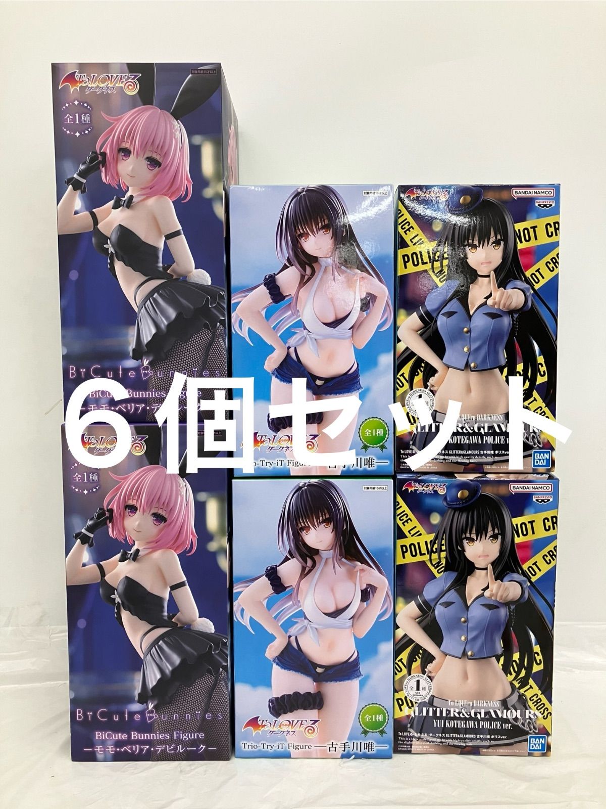 未開封 To LOVEる ダークネス フィギュア モモ 古手川唯 3種 6個セット LF5234 f107