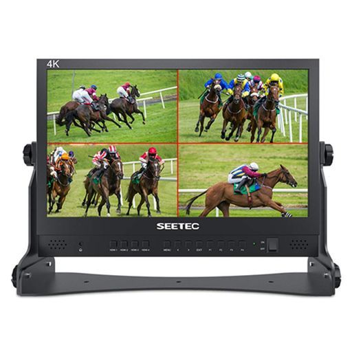 SEETECATEM15615.6インチ監視モニター監督用4XHDMI入力出力250cd/m2ビデオ撮影モニター1920x1080IPSATEMミニビデオスイッチャーミキサープロスタジオテレビ制作用