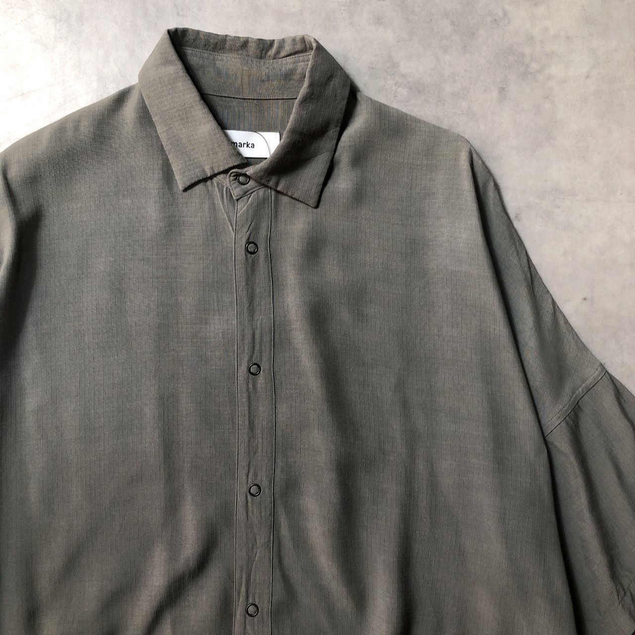 GQ5428◇marka：リップストップ半袖シャツ◇1◇グレー系 マーカ