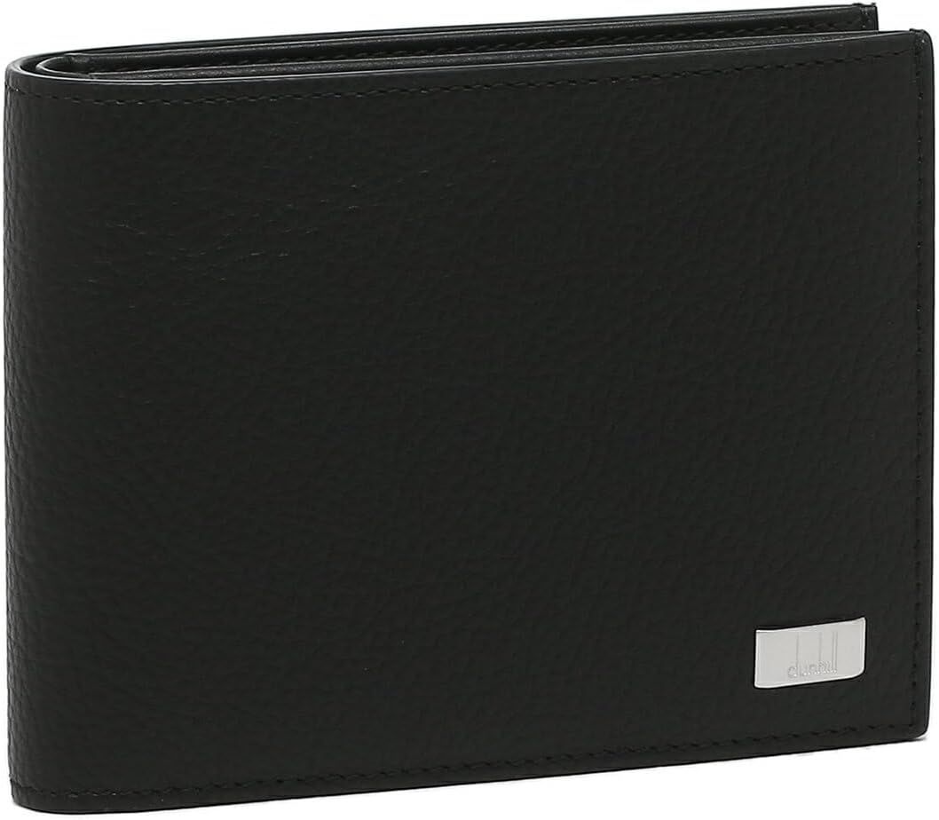 【送料無料】dunhill DU19F2932AV Avorities Leather アボリティーズ 4CC & Coin Purse Billfold カード入れ&コイン入れ付き二つ折り財布 001R Black アウト&インサイド オールレザー採用