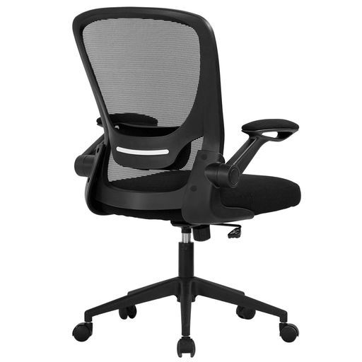 BestOfficeデスクチェアオフィスチェアおしゃれテレワーク疲れない椅子跳ね上げ式アームレストランバーサポート人間工学ロッキング高さ調整メッシュ通気性pc事務勉強椅子在宅勤務ビジネ…