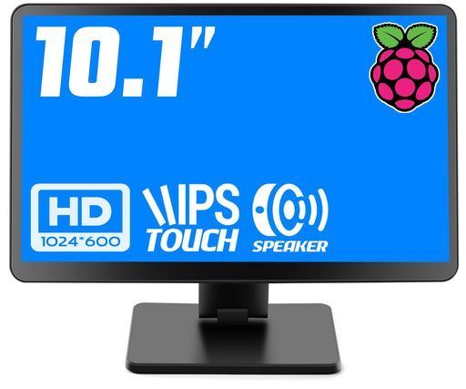RaspberryPi用モニター10.1インチKOGODAケース付きIPSパネル1024X600タッチモニター178°全視野モバイルモニタースピーカー内蔵小型モニターラップトップ/PC/RaspberryPi4/3/2/1