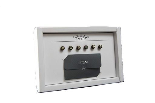 アコースティックギター用ブリッジピンAWESOMEAW-EB52径5.2mmエボニー黒