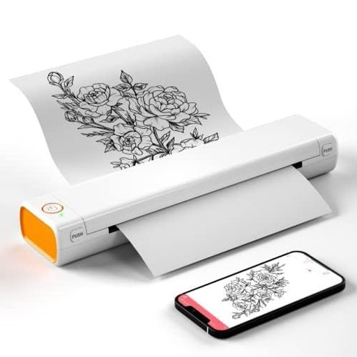 ItariM08F-A4携帯モバイルプリンターコピー機家庭用portableprinter熱転写ー家庭用およびオフィス用のポータブルプリンター8.26”x11.69”A4感熱紙をサポートBluetooth接続対応Android