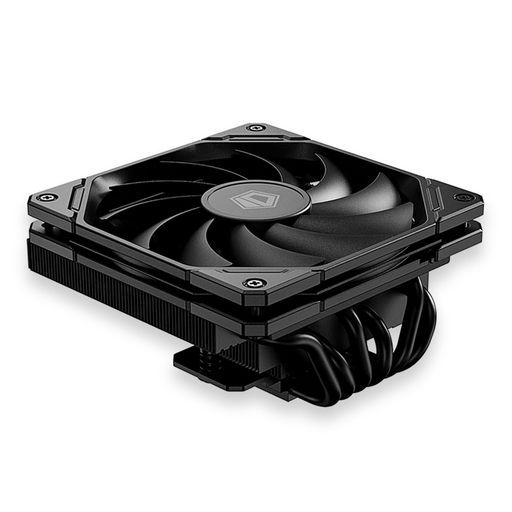 ID-COOLINGIS-67-XTBLACK67mm高さのロープロファイルCPUクーラー、HTPC、ITX、小型フォームファクタービルド向けの6本のヒートパイプを搭載したCPUエアクーラー、120x15mmスリムファン、Intel