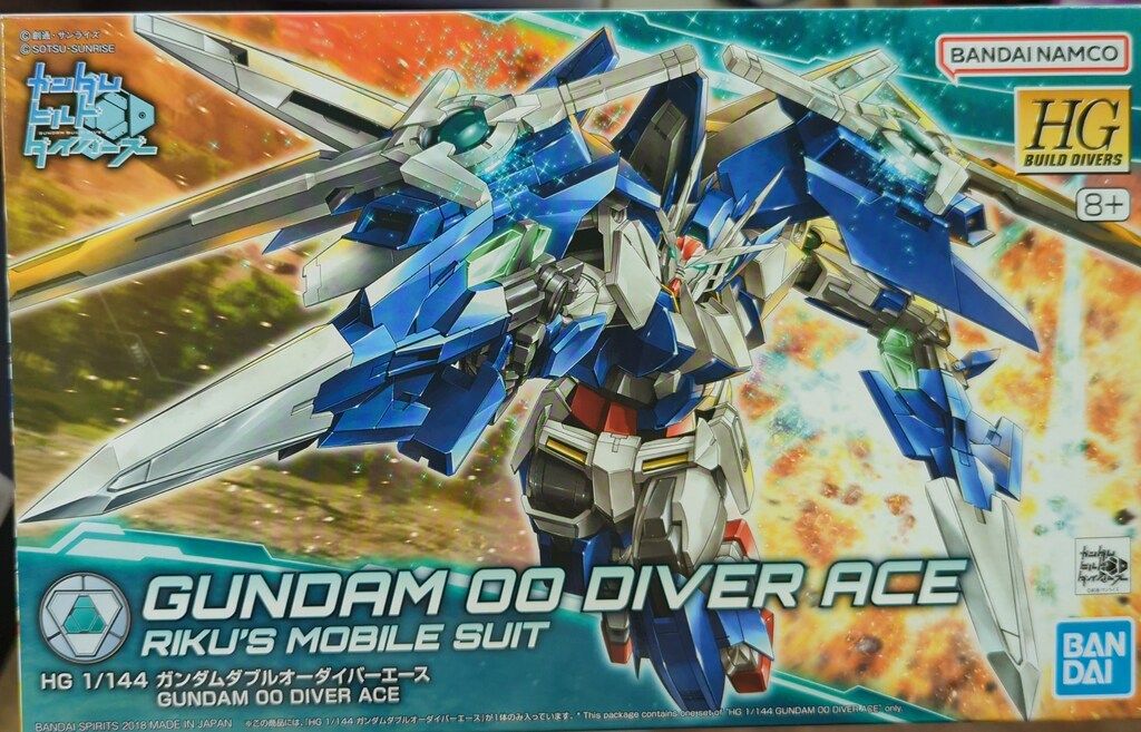 BANDAI SPIRITS HG BUILD DIVERS ガンダムビルドダイバーズ ガンダムダブルオーダイバーエース バンダイナムコ版 8+表記