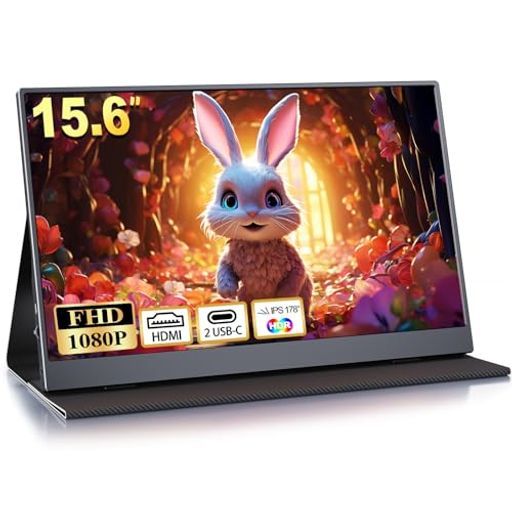 モバイルモニター15.6インチディスプレイ1920x1080FHDゲーミングモニタースイッチ用非光沢IPSパネル高輝度400nitsHDRモード対応薄型スピーカー内蔵標準HD/USB-A/Type-C/miniHDMI端子ブラック