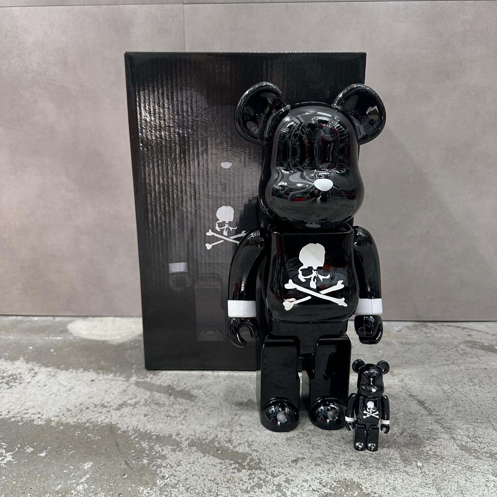MEDICOM TOY × mastermind JAPAN BE@RBRICK BLACK CHROME Ver. 100
