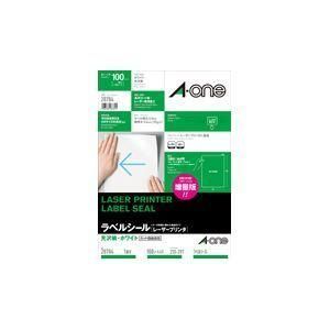 エーワン レーザープリンターラベル 光沢紙 ホワイト A4 ノーカット 28784 1冊(100シート) 5,306円