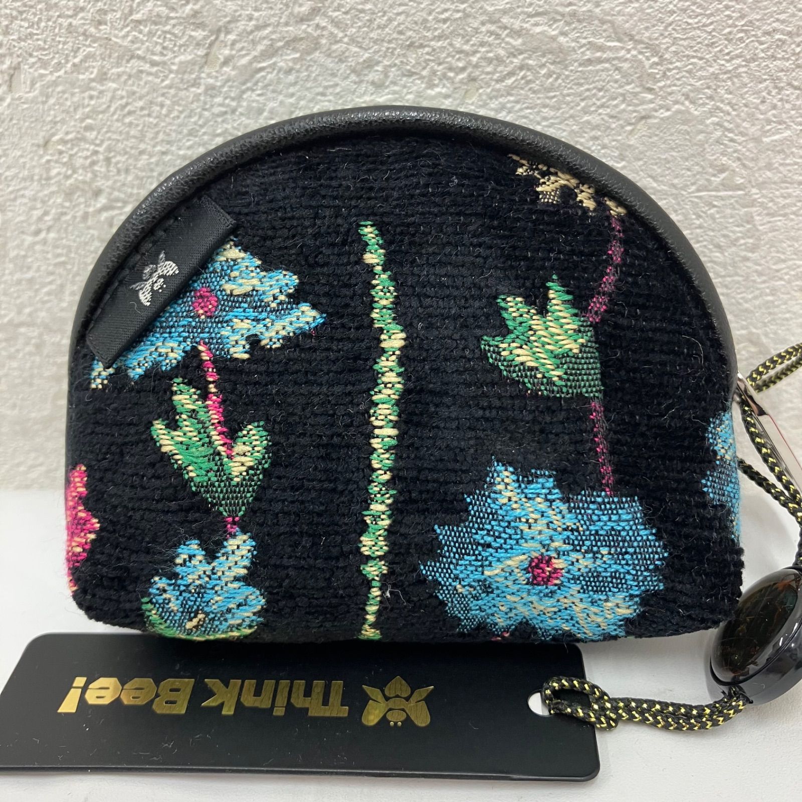 Think Bee! 花柄ビーズ刺繍バッグ ミニポーチ付き 【公式通販】