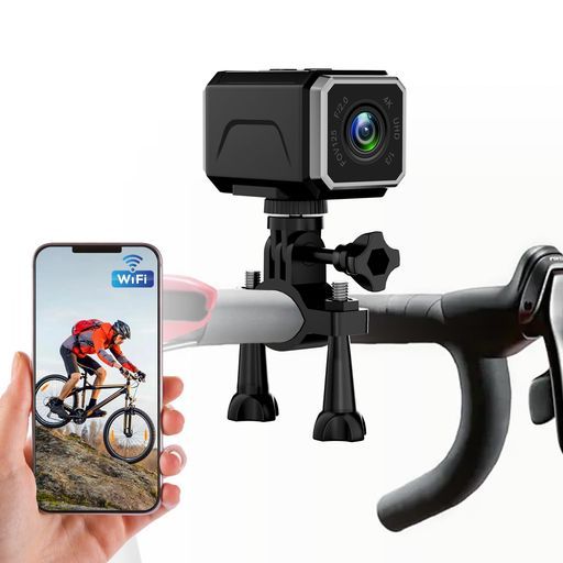 SULUWU64GBカード付バイクドライブレコーダーGPS搭載スマホ連携4KUHD自転車ドラレコフロント用ドライブレコーダー二輪車800万画素充電式IP65常時録画ループ録画ミニスポーツビデオカメラア…