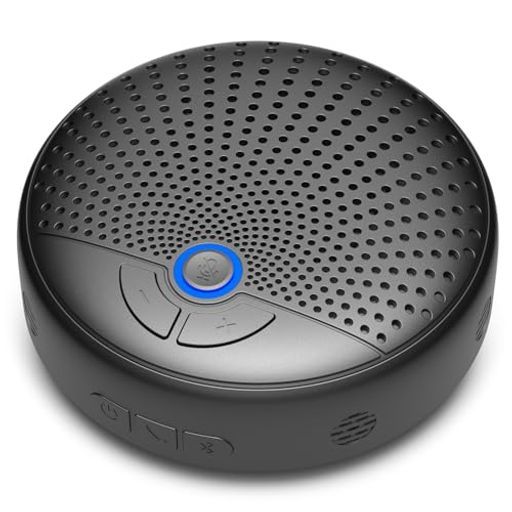 BALILA会議用スピーカーフォンBluetooth5.3AIマイク4個搭載360度全方向集音エコー・ノイズキャンセリング20人対応12時間連続使用USB-C接続7メートル通信範囲リモートワークオンライン会議(黒)