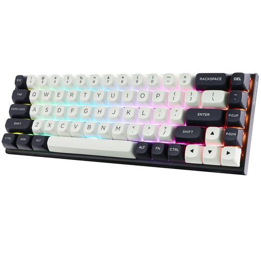 RedragonK701ラピッドトリガーキーボードゲーミングキーボード有線60%テンキーレス英語配列磁気スイッチアクチュエーションポイント調整可能8000HzポーリングレートRGBバックライト(ホワイ…