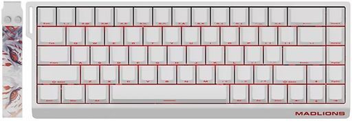 MADLONSMAD68HERGB磁気スイッチeスポーツゲーミングキーボード、ラピッドトリガーキーボード-ホール効果スイッチ-8KHzポーリング-Win/Mac対応-調整可能な作動-RGBホットスワップ、白白