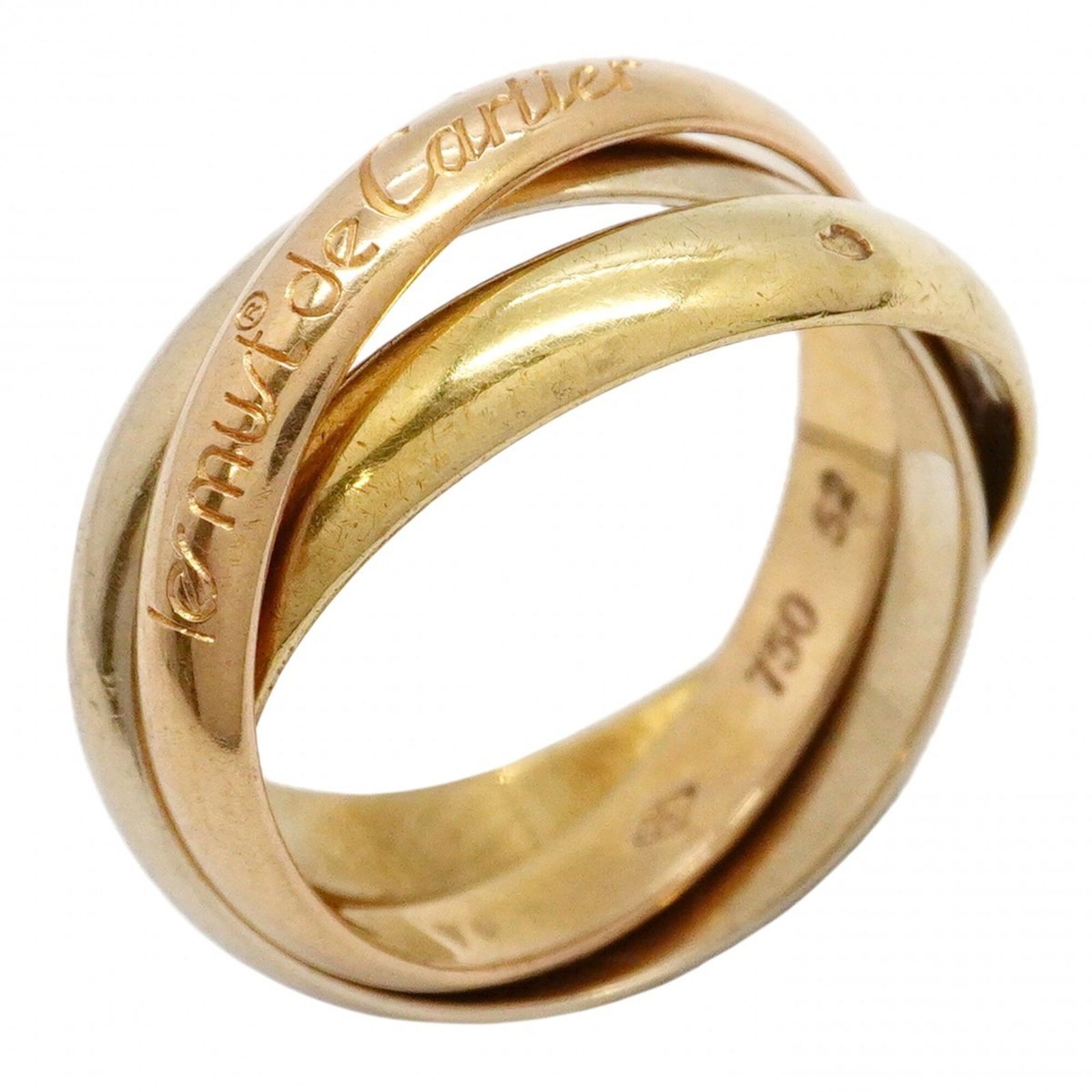 カルティエ(Cartier) カルティエ リング トリニティ クラシックモデル 18KYG イエローゴールド 18KWG ホワイトゴールド 18KPG ピンクゴールド ＃52レディース 123,434円