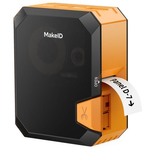 MakeidP31S業務用ラベルプリンターBluetooth対応熱転写式(幅10~25mm対応)スマホ・PC対応|熱収縮チューブ印刷対応電気・配線・ケーブル識別に最適工業用・屋外使用可