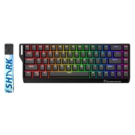 GKGAMAKAYxNaughSharkNS68RapidTriggerゲーミングキーボード(有線)-ラピッドトリガー対応/OutemuPeachCrystal磁気スイッチ/8000Hzポーリング/