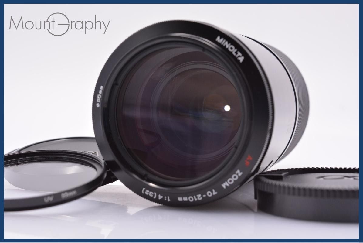 【動作保証】 ミノルタ MINOLTA AF ZOOM 70-210mm F4 前後キャップ&レンズフィルター付 同梱無料 #am6491