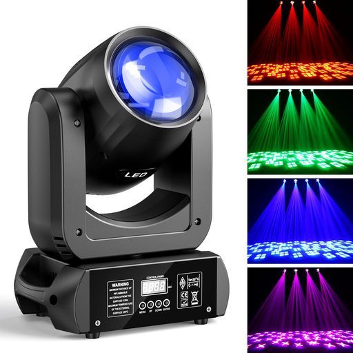 KRIDERISH150Wムービングライトムービングヘッドライト18面プリズムステージライト舞台照明DMX51212CH音声起動8GOBO&8カラーDJdiscolightforparty回転可能高輝度
