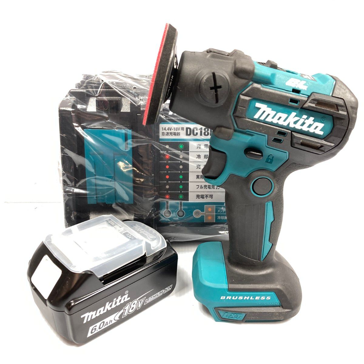 MAKITA マキタ 18V/6.0Ah 充電式サンダポリッシャ バッテリ1個付属 PSEマークあり PV300D ブルー
