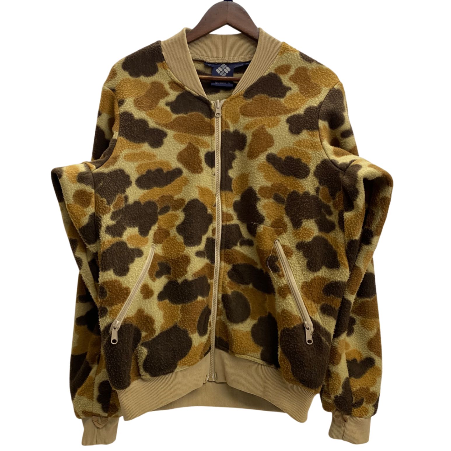 コロンビア Columbia 80's Duck Hunter Camo フリースジャケット ジャケット グリーン Lサイズ 201MT-5896 VB