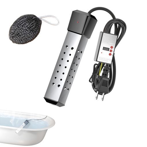 [AOKOWN]2026強化版投げ込みヒーター水槽ヒーター【2000W自動電源オフ】浴槽用給湯器浸漬給湯器湯沸かし器急速加熱温度調節304ステンレス鋼安全高速加熱ハイパワー水沸騰ワンド浴槽ホット…
