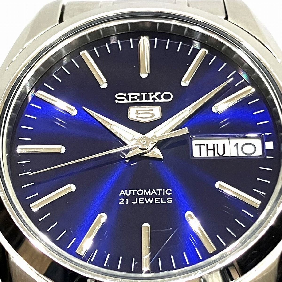 セイコー SEIKO 腕時計 総重量約99.4g SS SS 自動巻き ブルー文字盤 