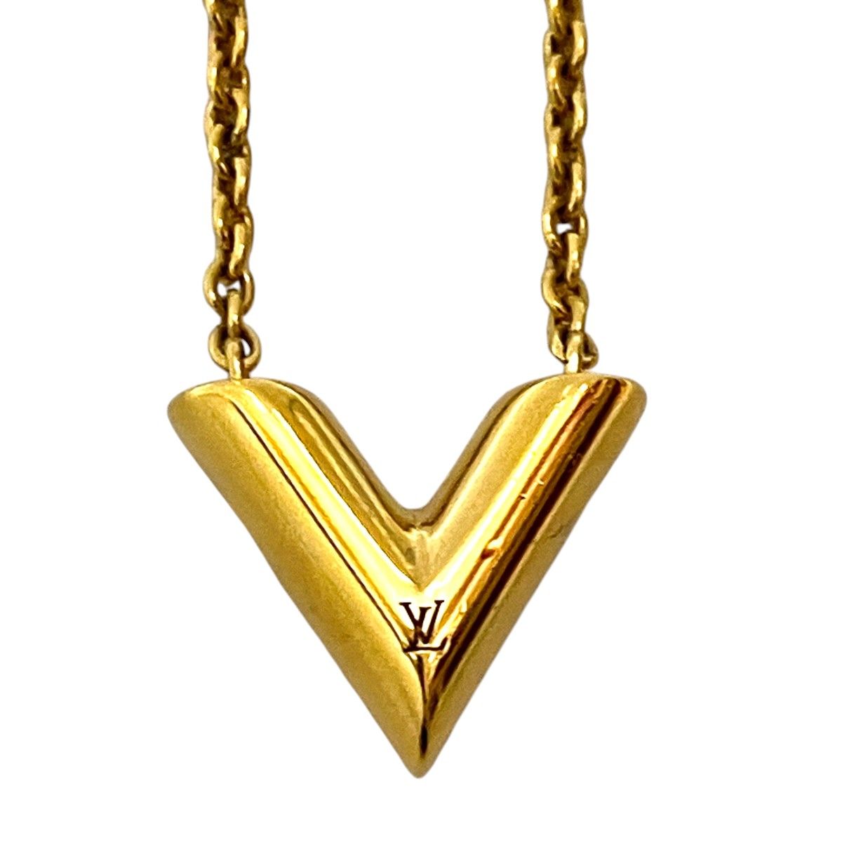 ルイ・ヴィトン LOUIS VUITTON ネックレス・エセンシャルV ネックレス　アクセサリー 総重量約9.0g 約47cm 合金 M61083