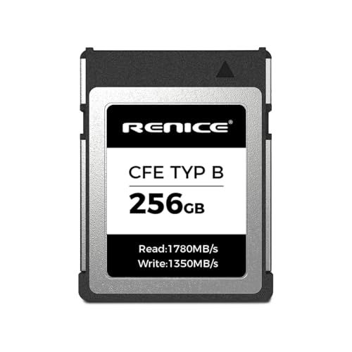 ☆新品☆RENICE CFexpress Type B 256GB 高性能 メモリーカード 最大読み出し1780MB/s 最大書き込み1350MB/s PCIe Gen3.0x2 NVMe 1.3 超低消費電力 4K/6K/8K録画対応 fo 80798bda