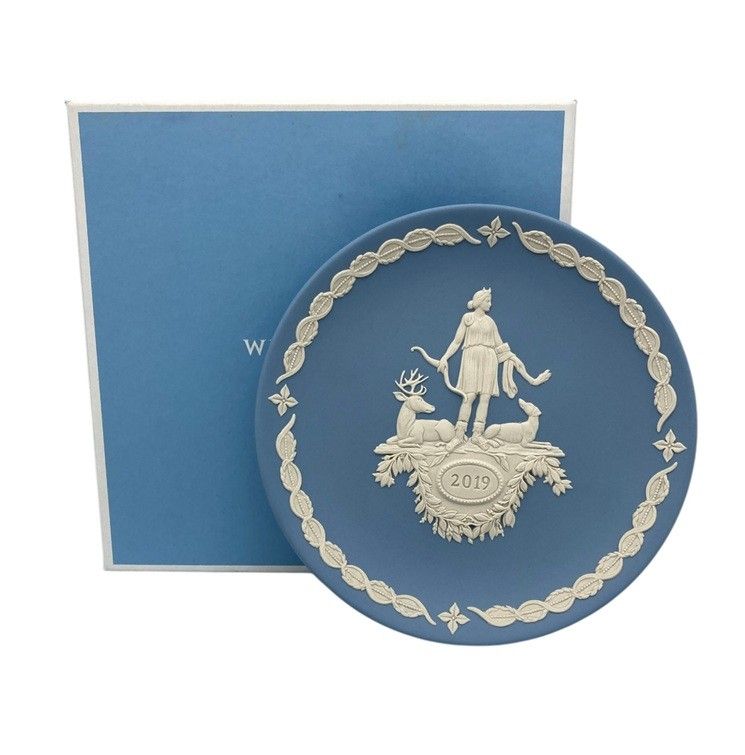 WEDGWOOD ウエッジウッド ジャスパー イヤープレート 2019 アルテミス 中古 D4