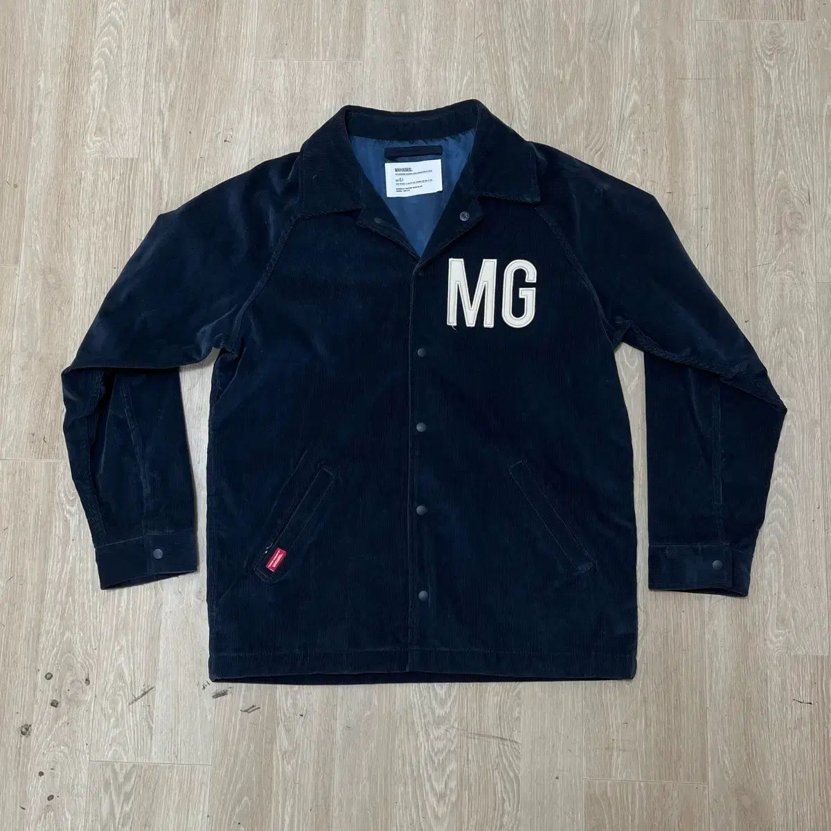 MAHAGRID マハグリッド ビックロゴ コーデュロイ コーチ ジャケット L/100