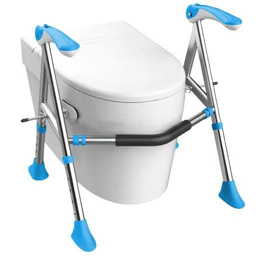 トイレ用手すり手摺介護耐荷重150kg頑丈設計立ち上がりサポート5段階調節トイレ用アームサポート立ち上がり補助トイレ用介護補助手すり幅&高さ調節可能組み立て簡単工事不要