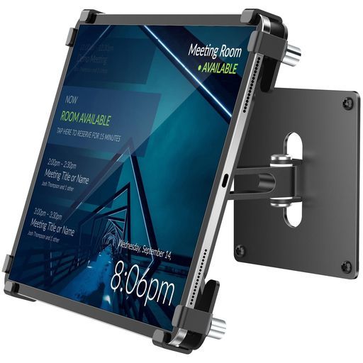 AboveTEK盗難防止タブレットスタンド-9.7インチ~13インチタブレット対応(iPadPro/Air/MiniGalaxyTabなど)-セキュリティロック&キー付き-ブラック