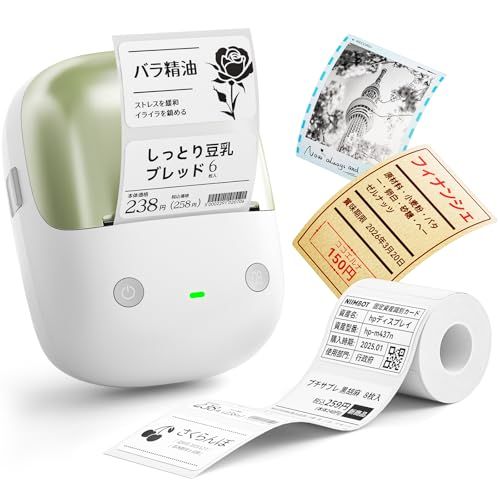 NIIMBOT B2Pro ラベルライター ラベルメーカー スマホ対応 感熱ラベルプリンター Bluetooth接続 サーマルプリンター 300DPI高精細印刷 AndroidとIOS対応 2インチ 簡単操作 写真アルバム/手帳/メモ/郵便宛名/整理 国内発送