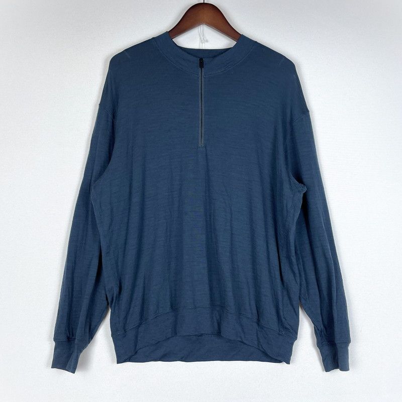 【中古品】 ICE BREAKER アイスブレーカー REAL FLEECE L/S HALF ZIP IBOA578D リアル フリース ロングスリーブ ハーフジップ 長袖 トップス メリノブレンド 200 【144-260507-ks-18-tei】